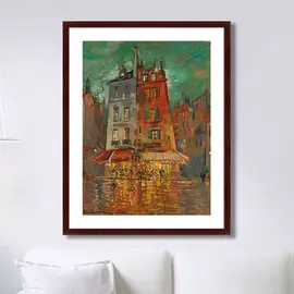 Репродукция картины Nachtliches Paris 1935 г.