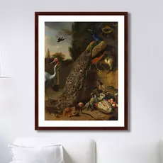 Репродукция картины павлины 1683 г.