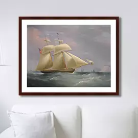 Репродукция картины The Topsail Schooner 1838 г.