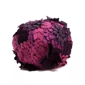 Шерстяной пуф Loca Nera Small Garden Flower
