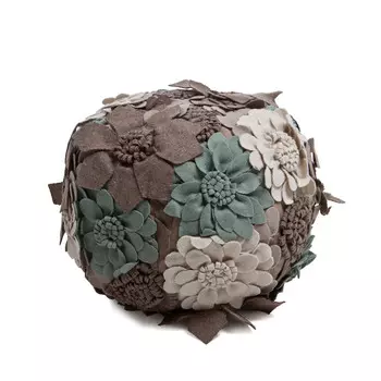 Шерстяной пуф Loca Nera Small Garden Flower