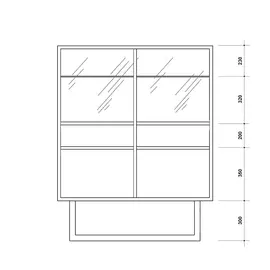 Шкаф барный Garon цвета американский орех