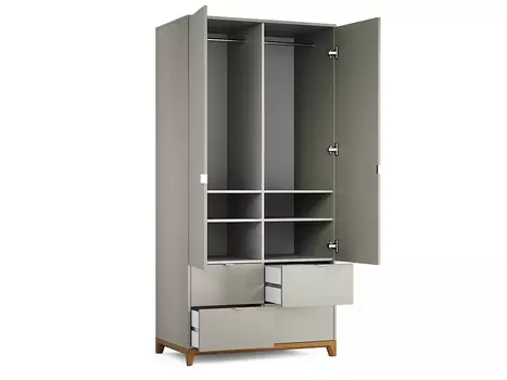 Шкаф Case №4 серо-голубого цвета