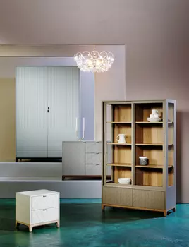 Шкаф Case серо-голубого цвета