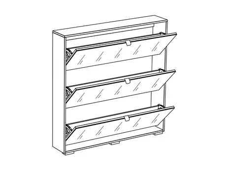 Шкаф для обуви Wide с фасадом цвета дуб сонова