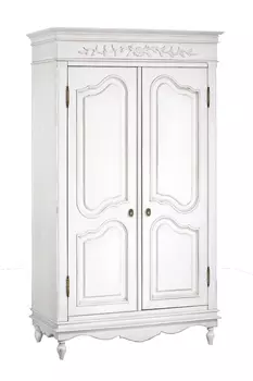 Шкаф двухстворчатый снежный прованс