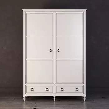 Шкаф двухстворчатый Vilton цвета слоновой кости