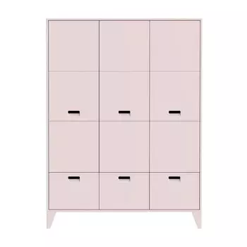 Шкаф Nikki Pink розового цвета