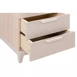 Шкаф с ящиками универсальный сканди жемчужно-белый