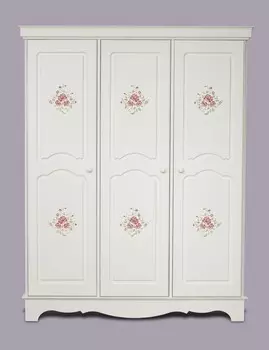 Шкаф трехстворчатый Belle Fleur Blanc