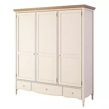 Шкаф трехстворчатый Leblanc бежевого цвета