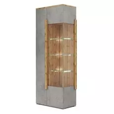 Шкаф-витрина римини цвета бетон чикаго