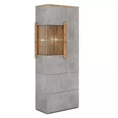Шкаф-витрина римини цвета бетон чикаго
