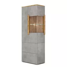 Шкаф-витрина римини цвета бетон чикаго