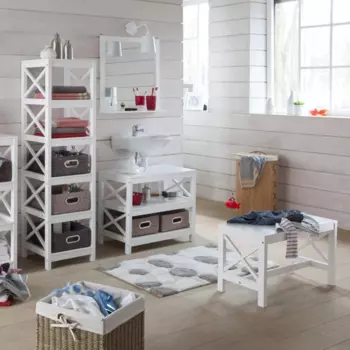 Скамья Majong белого цвета