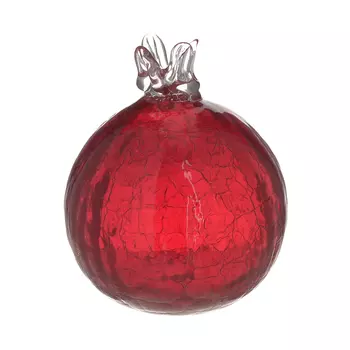 Статуэтка гранат из стекла красного цвета