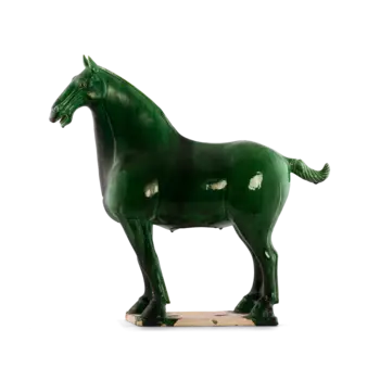 Статуэтка конь Gezellig большой зеленого цвета