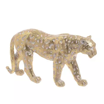 Статуэтка леопард золотого цвета