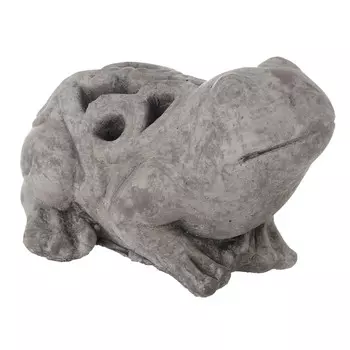 Статуэтка лягушка серого цвета