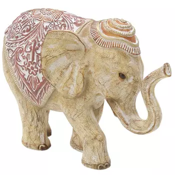 Статуэтка слон бежево-красного цвета