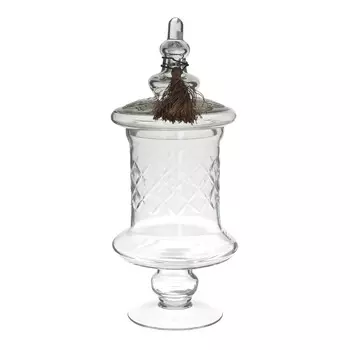 Стеклянная ваза с крышкой