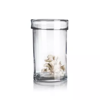 Стеклянный подсвечник Loca Nera Low Cylinder