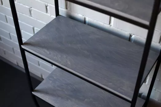 Стеллаж Circle Ply 01 с полками из березовой фанеры