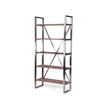 Стеллаж Frame из массива дерева и металла