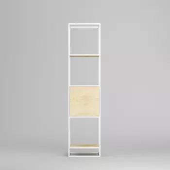 Стеллаж Kvadra White светлый дуб