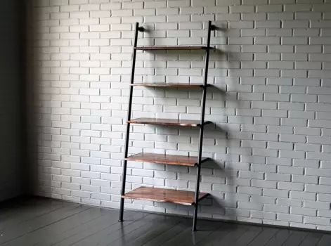 Стеллаж Ladder с деревянными полками