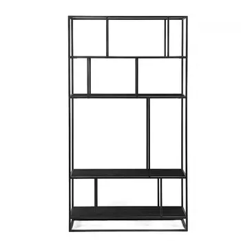 Стеллаж Makella Black черное стекло