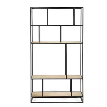 Стеллаж Makella Black светлый дуб