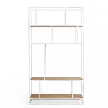 Стеллаж Makella White темный дуб
