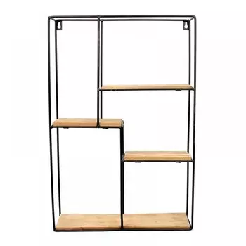 Стеллаж настенный на металлическом каркасе