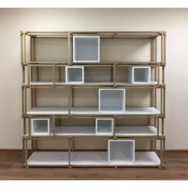 Стеллаж One Line l с полками из мдф