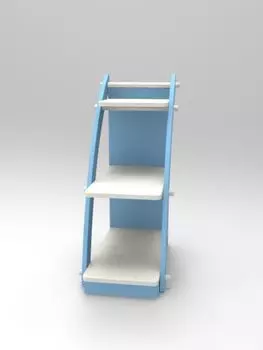 Стеллаж парус бирюзового цвета