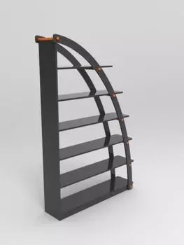 Стеллаж парус черного цвета