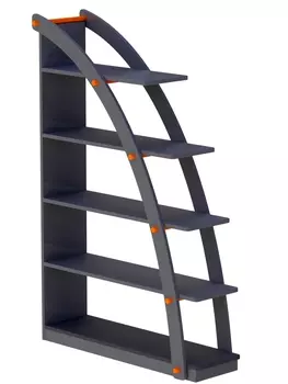 Стеллаж парус черного цвета