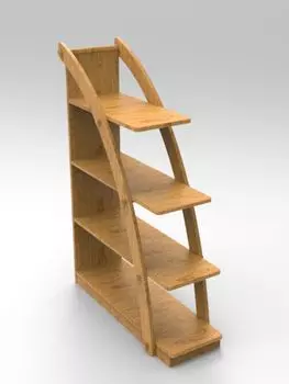 Стеллаж парус из массива сосны