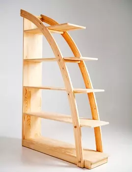 Стеллаж парус из массива сосны