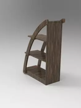 Стеллаж парус из массива сосны