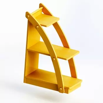 Стеллаж парус коричневого цвета