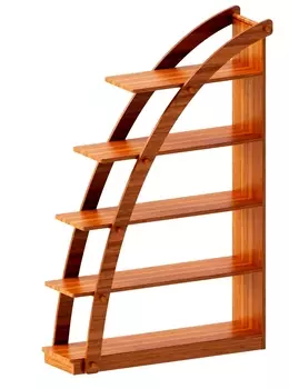 Стеллаж парус коричневого цвета