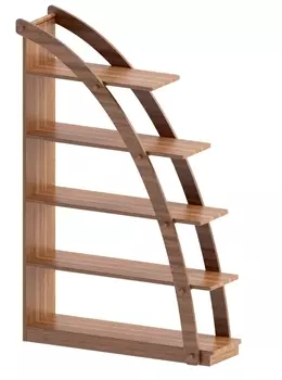 Стеллаж парус коричневого цвета