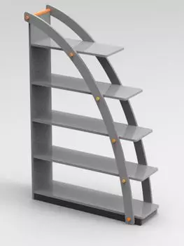 Стеллаж парус серого цвета