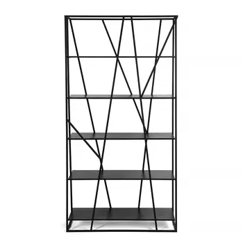 Стеллаж Powell Black черный дуб