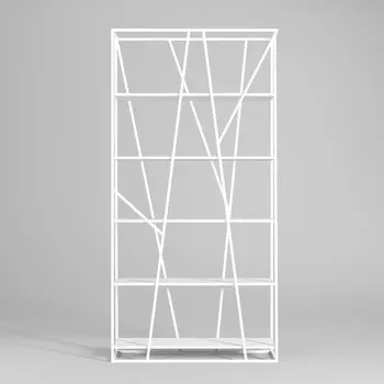 Стеллаж Powell White белого цвета