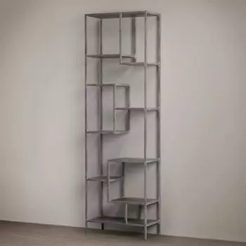 Стеллаж с дубовыми полками