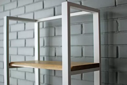 Стеллаж Scandi Oak из дуба и металла