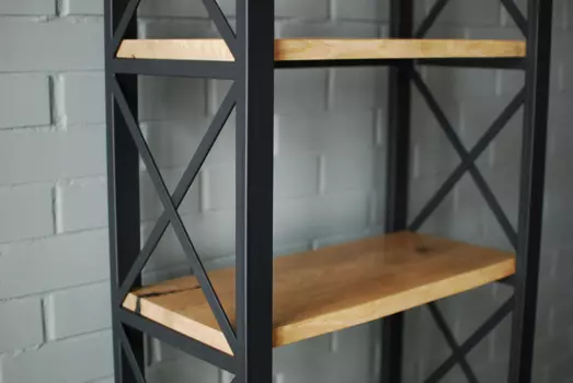 Стеллаж Scandi Oak x с полками из массива дуба